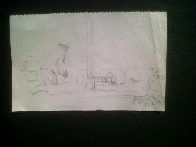Maggie Laubscher  "Old Farmer" ++++pencil+++