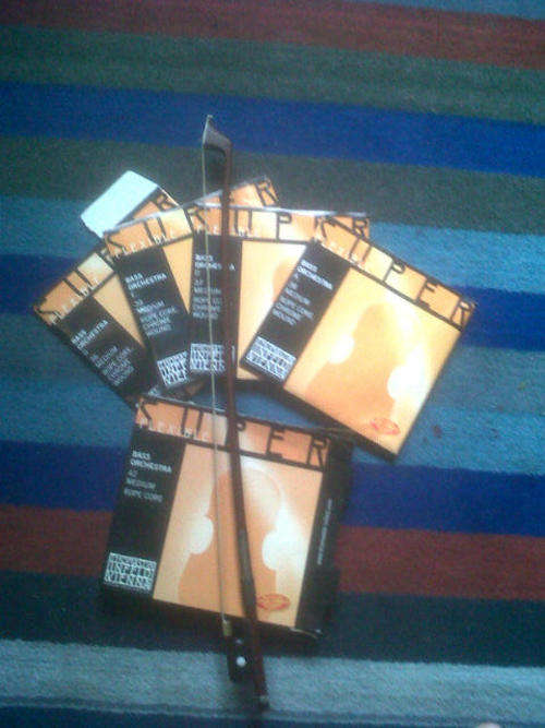 BASS CELLO strings and BOW
