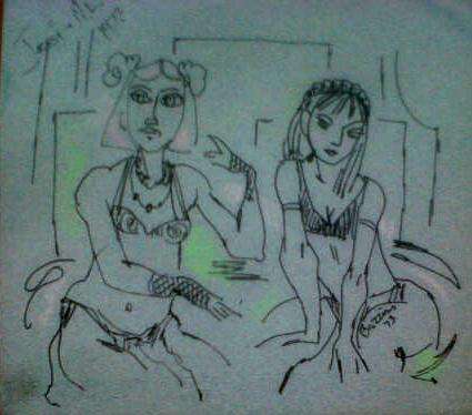 WALTER BATTISS ***Origional Ink***circle of Irma Stern