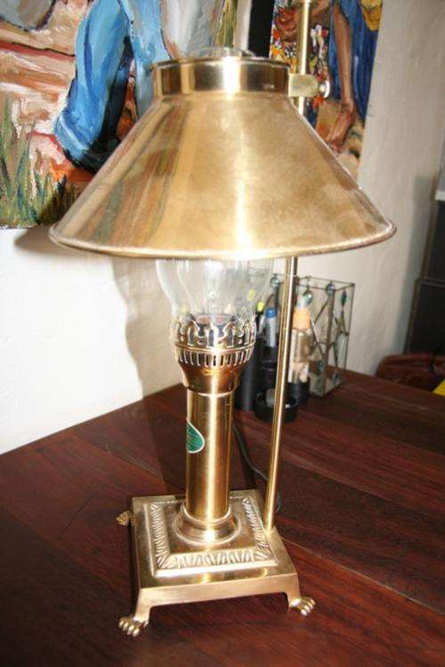 Unique Orient Express Brass lamp