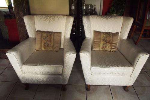 2 Antique wingback chairs