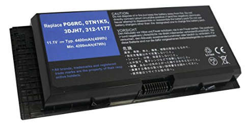 High quality 6 cell battery for Dell Precision M4600 M6600 M6700 (5200 mAh)
