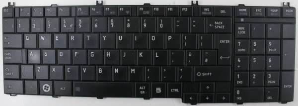 New keyboard for Toshiba Satellite C650 C660 L650 & L670