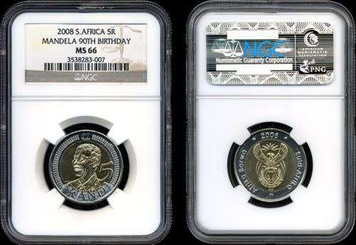 Celebrate Mandela's 90th Birthday with a 2008 Mandela R5 Investment Coin