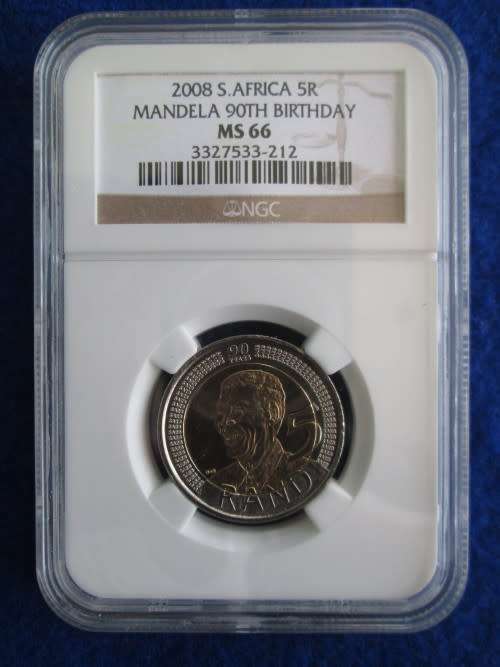 Celebrate Mandela's 90th Birthday with a 2008 Mandela R5 Investment Coin