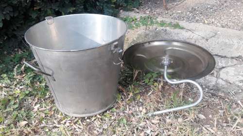 Vintage Galvanised Butter Churn