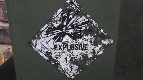 SADF Metal ammunition box - Used for explosives