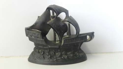 Vintage heavy ship ornament