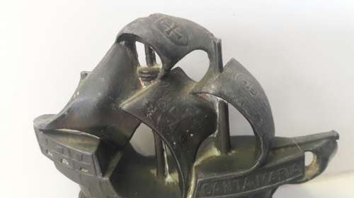 Vintage heavy ship ornament
