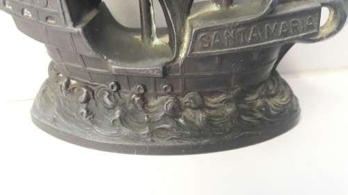 Vintage heavy ship ornament