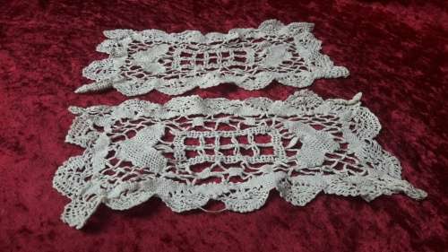 Vintage crochet doilies