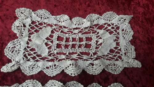Vintage crochet doilies