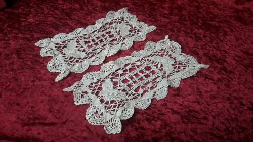 Vintage crochet doilies