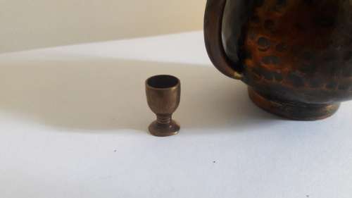 Vintage miniature kettle with cup