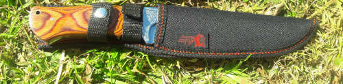 Hunting knife - Fixed blade with canvas pouch - BRAND NEW