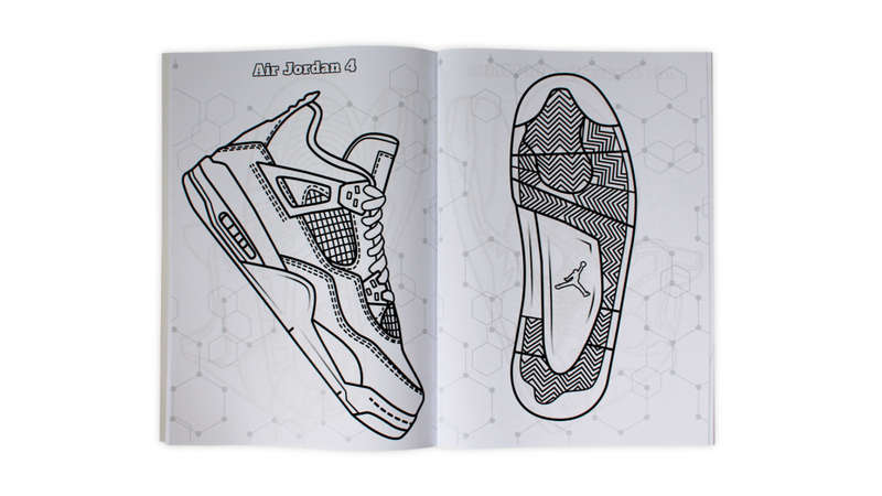SNEAKER COLOURING BOOK (diary size white cover)