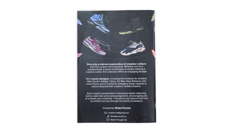 SNEAKER COLOURING BOOK (diary size white cover)