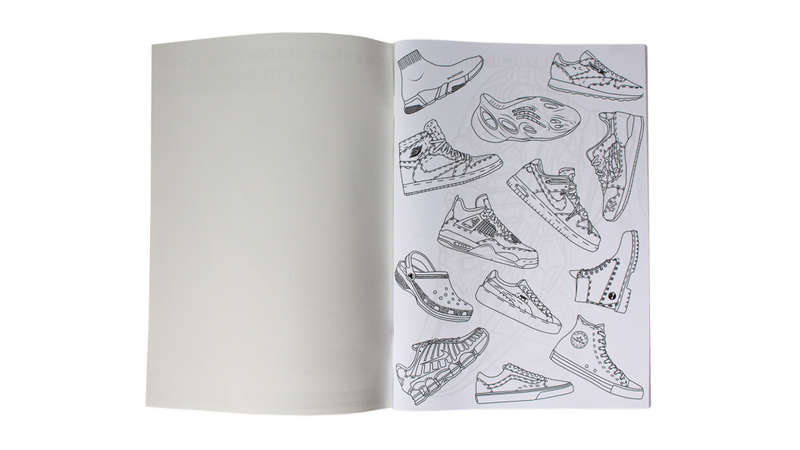 SNEAKER COLOURING BOOK (diary size white cover)