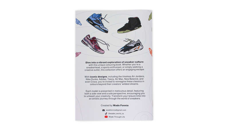 SNEAKER COLOURING BOOK (diary size white cover)