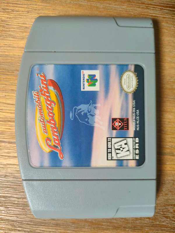 Nintendo 64 Game Cartridge - Automobili Lamborghini