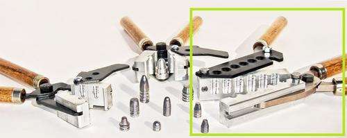 Lee 6 - Cavity Commercial Bullet Mold- 9mm 124gr TC (excl handles)