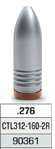 Lee Bullet Mold, double cavity - .312 cal (303 & 7,62x39) 160 gr 2R (includes handles)