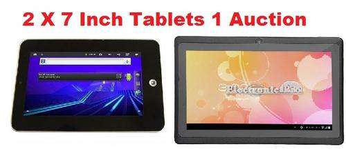 !! CRAZY!! 2 X 7Inch Brand New Android 4 Tablets Buy 1 get 1 free-FREE DELIVERY - PLEASE READ