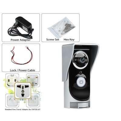 Wi-Fi Video Door Intercom And Door Bell - 1/3 Inch CMOS, APP Support, Motion Detection, Night Vision