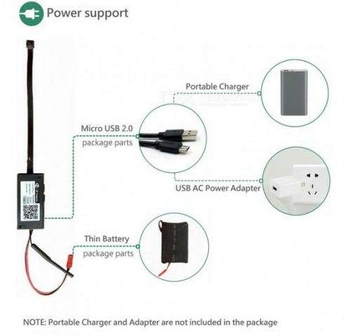 ENKLOV 720P HD Wifi Hidden Spy Camera with Motion Detecting