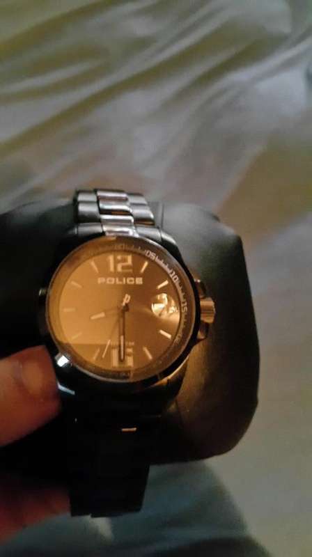 original mens police watch looks brand new