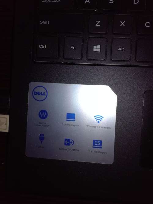 Dell laptop spotless only used as a spare when main laptop goes in for repairs/upgrades