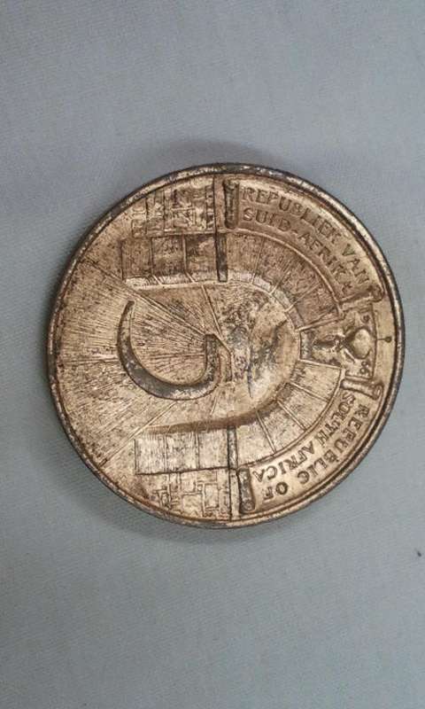 South Africa 5 year republic 1966 Johannesburg medallion