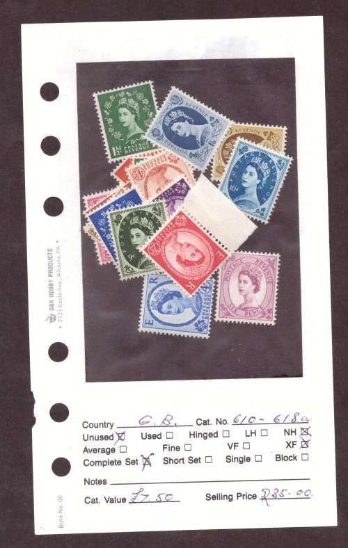 GB. Q.E II 1960 MNH  full set