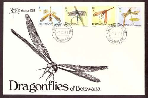 Botswana .1983 Dragonflies SG 550-553 MNH and FDC
