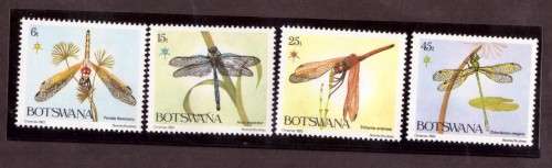 Botswana .1983 Dragonflies SG 550-553 MNH and FDC