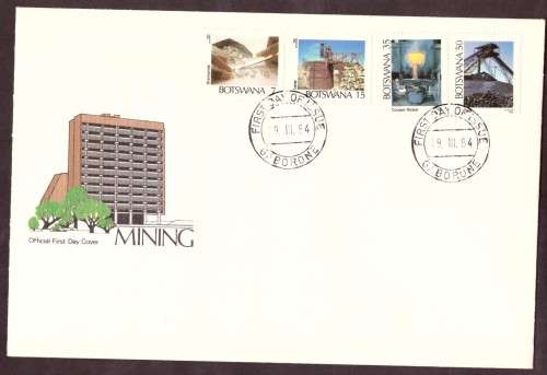 Botswana .1984 Mining Indastry SG 554-557 Set on FDC