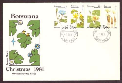 Botswana .1981 SG 503-506 Corner blocks of 2 and FDC