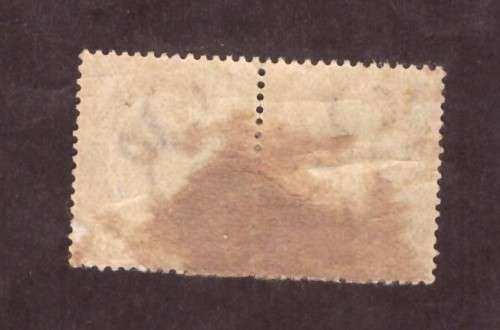 1920 - union GEORGE V 6d    pair SACC 10 used varieti missingZ