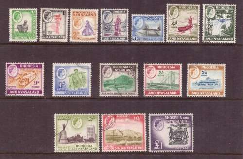 Rhodesia & Nyasaland. 1959 Definitive issue.Used