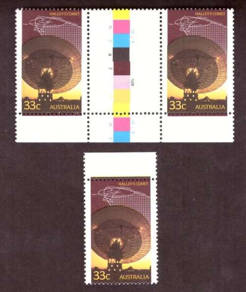 Australia .Scott cat 982, 983. 1986 issue.  MNH. gutter