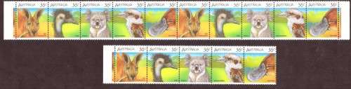 Australia .Scott cat. 992. 1986 issue.  MNH. 3 strips.