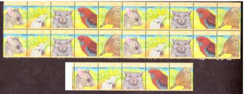 Australia .Scott cat. 1035. 1987 issue.  MNH.  strips.