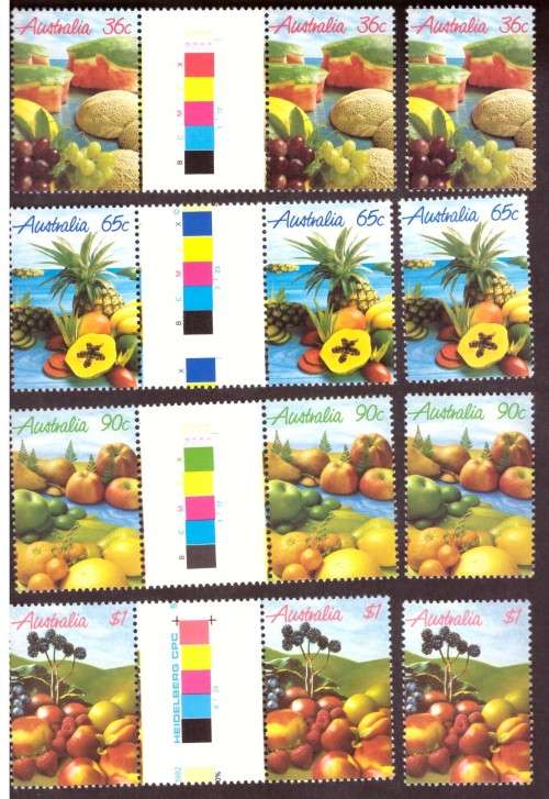 Australia .Scott cat 1015-1018. 1987 issue.  MNH. gutter