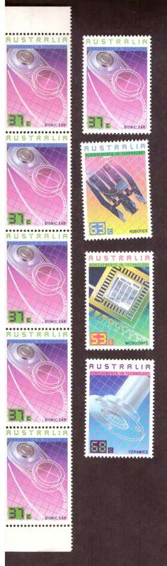 Australia .Scott cat 1036-1039. 1987 issue.  MNH. ,strips