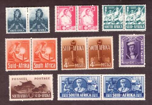 UNION 0f South Africa 1941-42 War Effort. Large format SACC #97-94  MNH