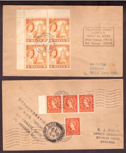 Ships, Boats Wordwide Philatelic Covers. Commonword.