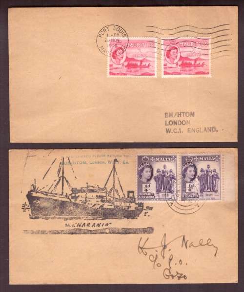 Ships, Boats Wordwide Philatelic Covers. Commonword.