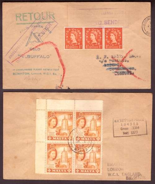 Ships, Boats Wordwide Philatelic Covers. Commonword.