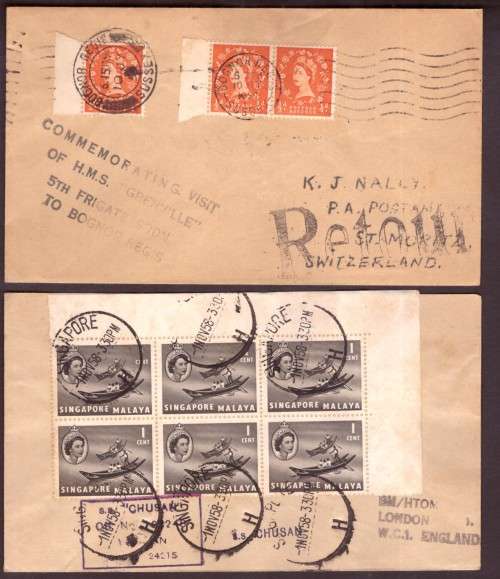 Ships, Boats Wordwide Philatelic Covers. Commonword.