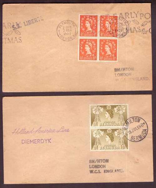 Ships, Boats Wordwide Philatelic Covers. Commonword.